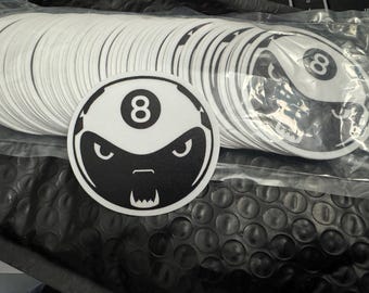 Honig Dachs 8 Ball Pool Aufkleber 6,5 cm