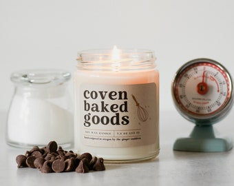 Coven Baked Goods | Spooky Soy Wax Candle | Bakery Candle | Almond Candle