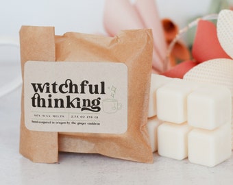 Witchful Thinking | Spooky Soy Wax Melts | Black Tea Wax Melts | Jasmine Wax Melts | Springtime Wax Melts