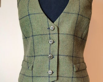 Tweed Plaid waistcoat