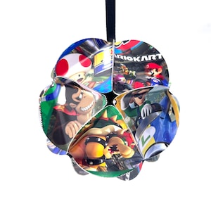 Mario Kart Ornament, Mario gifts, Luigi, Princess Peach, Toadstool, Yoshi ornament, video game gifts, Nintendo ornament, Mariokart