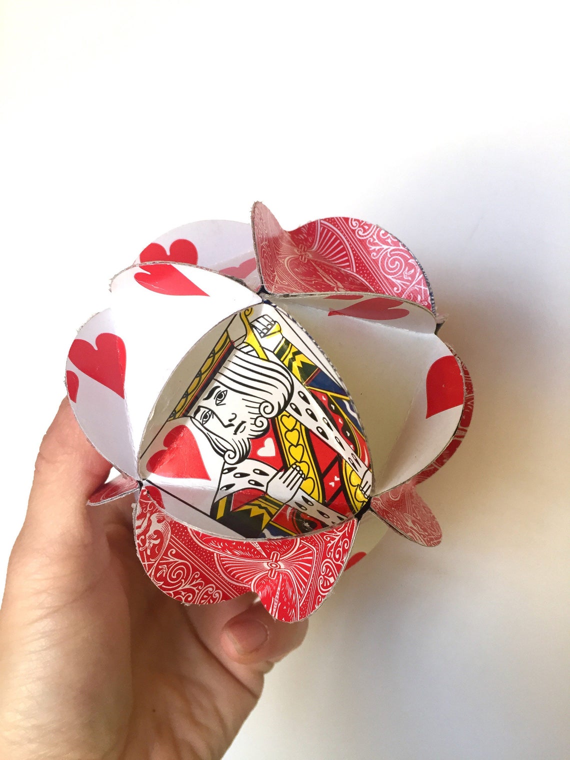 Queen of Hearts Ornament Playing Card Christmas Ornament Etsy