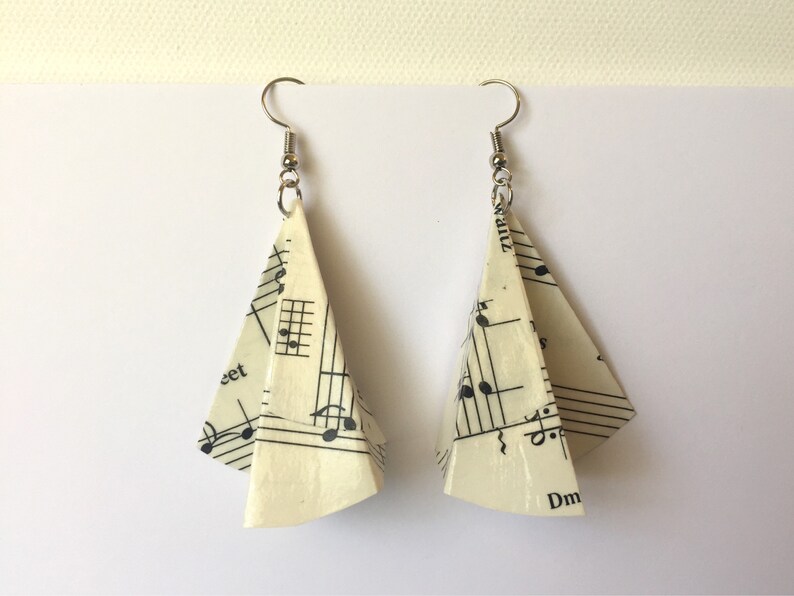 Musician Gifts Music Lover Music Teacher Gift Piano Teacher Gift Singer Songwriter Gift Idea Sheet Music Earrings Choir Teacher Gift