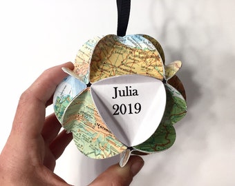 Delaware Ornament, Map Ornament, Delaware Gift, Travel Agent