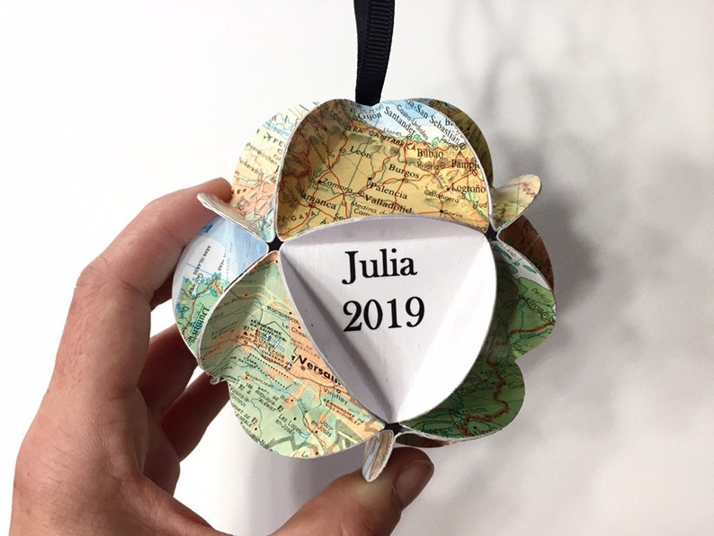 New Mexico Ornament, Southwest map ornament, Travel Agent Gifts, Wanderlust, New Mexico gift, Christmas Ornament, Gift for travelers image 3