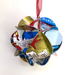 Captain America Ornament: Handmade Comic Book Christmas Decoration
