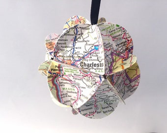 West Virginia Ornament, Map ornament, West Virginia gift, Traveling gift, West Virginia souvenir, Decoration, Wanderlust gift, Travel gift