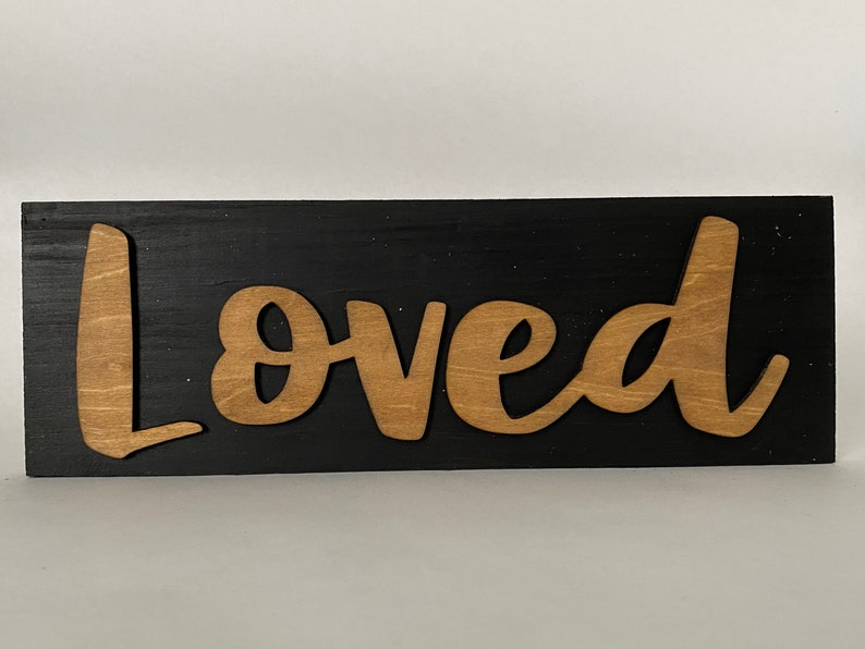 Lovedale Sign Loved Wood Sign, Optimistic Wall Decor - Etsy