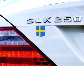 Flag of the Sweden sticker - 2" x 2.5" - Car Decal Swedish Emblem Badge