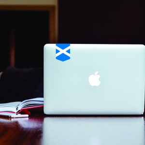 Flag of Scotland sticker 2 x 2.5 Vinyl Decal image 2
