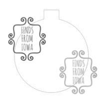 floating ornament template for inside 100mm ornaments cut file etsy