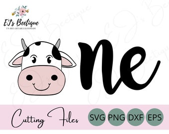 Cow Birthday SVG, First Birthday SVG, Holy Cow I&#39;m One SVG, Cow svg, Farm Birthday svg, Birthday Cow, Farm Party, Cow Party, Barn Party