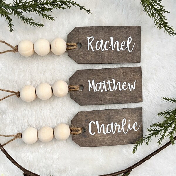 Stocking Name Tag - Etsy