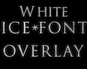 White Ice Font Clip Art for Photoshop and Elements - Frozen Clip Art - Alphabet Clip Art - Ice Clip Art - Frozen Overlay