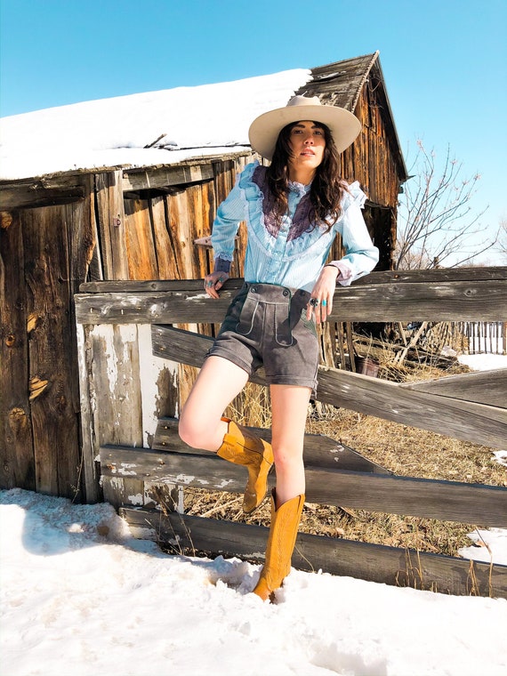 vintage PRAIRIE RUFFLE BLOUSE | wester wear 70's 1
