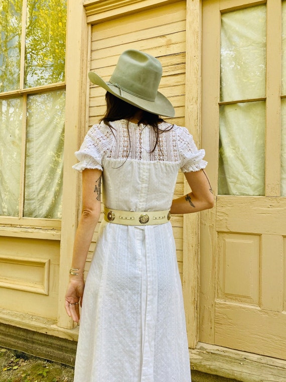 White Leather Outlaw Belt | concho western belt