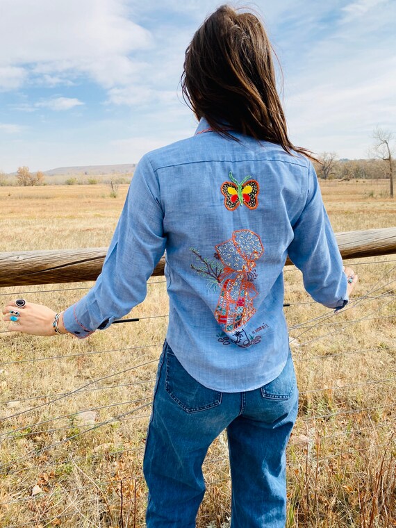 Prairie Girl Ranch Shirt | vintage embroidered cha