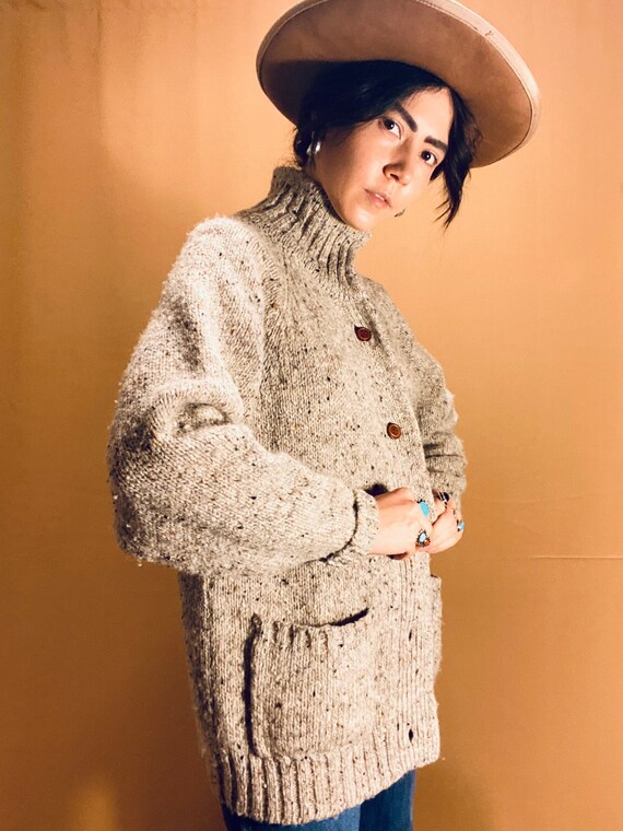 Earthtone Funfetti Knit Cardigan | vintage sweater