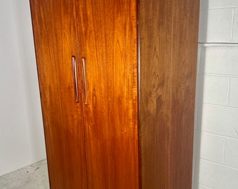 Mid Century Modern Danish Teak Armoire Wardrobe By G Plan