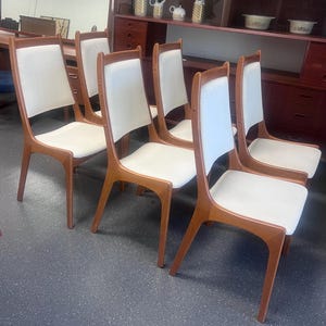 Set Of 6 Mid Century Modern Teak Dining Chairs By Nordic Furniture