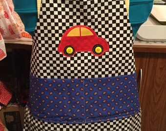 Personalized kids car apron- any color, theme or  character!