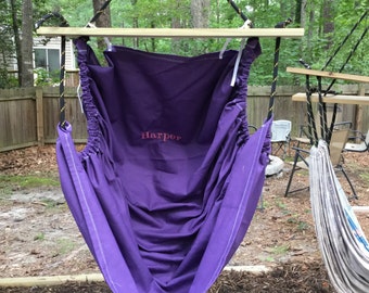 Personalized kids hammock chair-all colors and rated up to 225 lb!