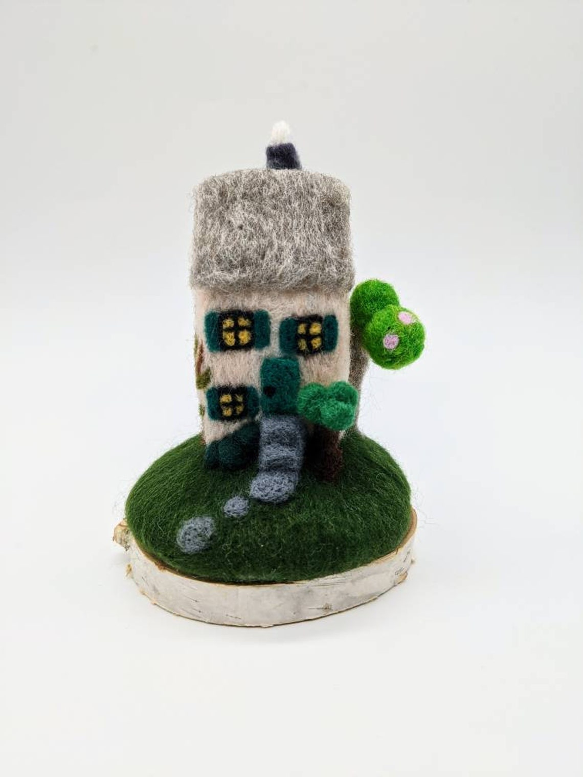 Needle Felt Cottage Needle Felt Cottage Fairy House Etsy