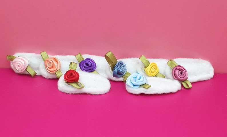 Hair Accessories Toddlers Barrettes Babies Mini Flower Non-Slip Felt Hair Clips