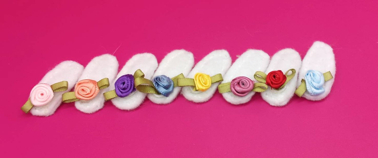 Mini Flower NonSlip Felt Hair Clips Barrettes Hair Etsy