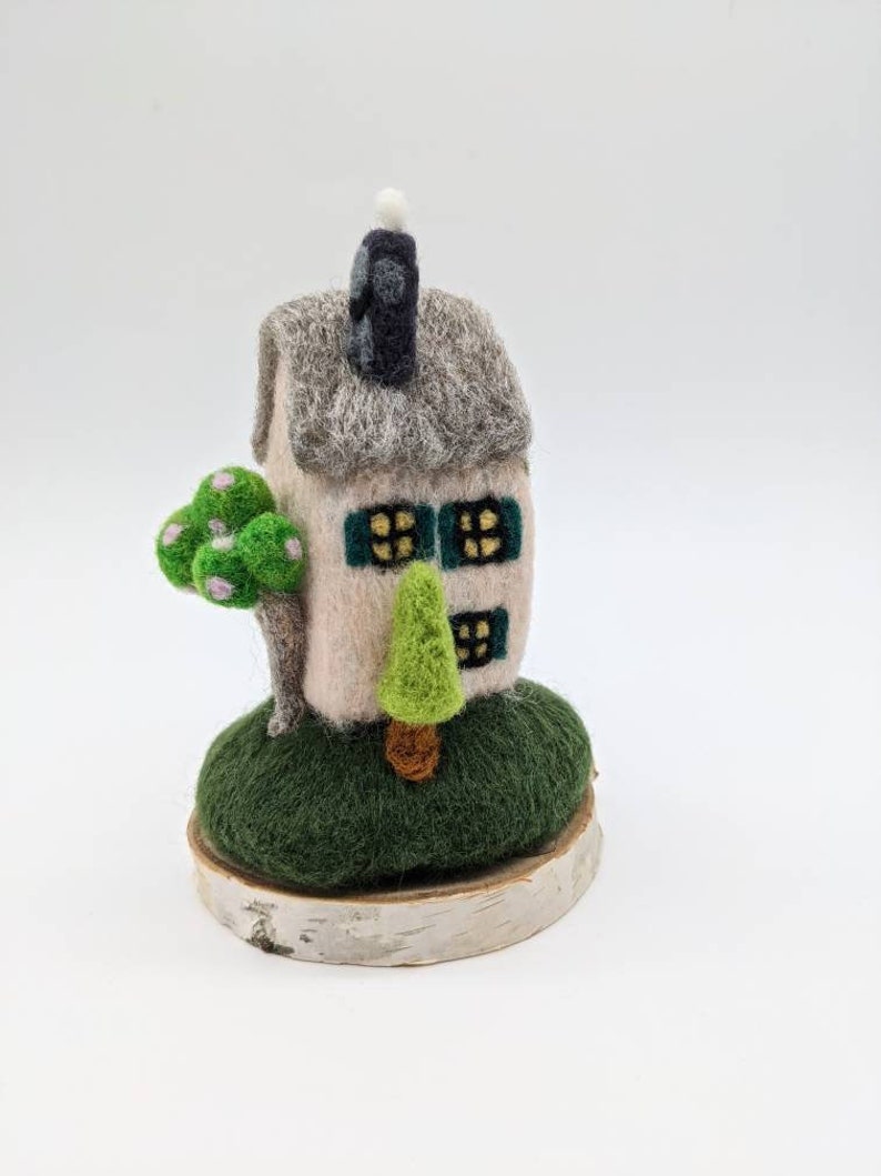 Needle Felt Cottage Needle Felt Cottage Fairy House Etsy
