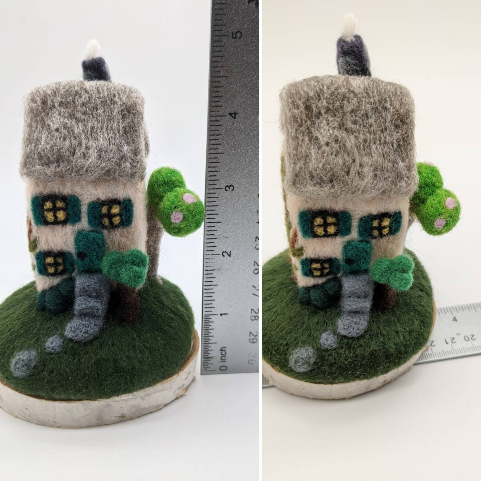 Needle Felt Cottage Needle Felt Cottage Fairy House Etsy