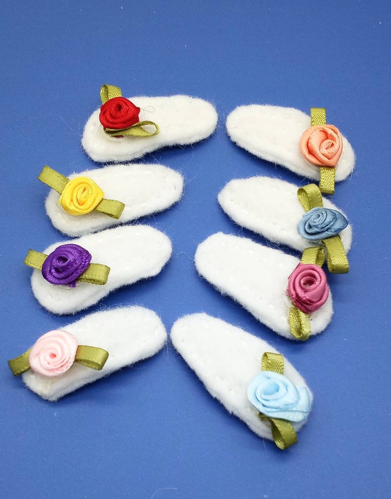Hair Accessories Toddlers Barrettes Babies Mini Flower Non-Slip Felt Hair Clips