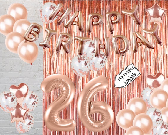 26th Birthday Gold Party Decorations 26th Birthday Photo Props 26th Party  Backdrop 
