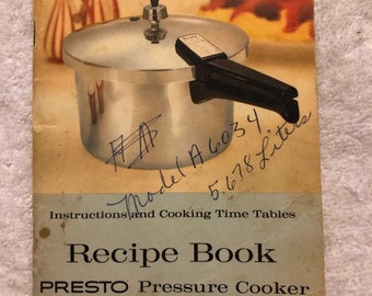 Mirro Pressure Cooker Time Chart