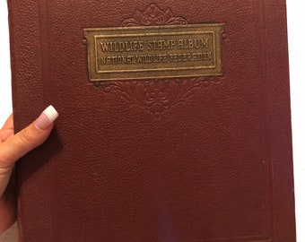 National Wildlife Federation Complete 1969-1976 Wildlife Stamp Album In Very nice Album FREE SHIPPING