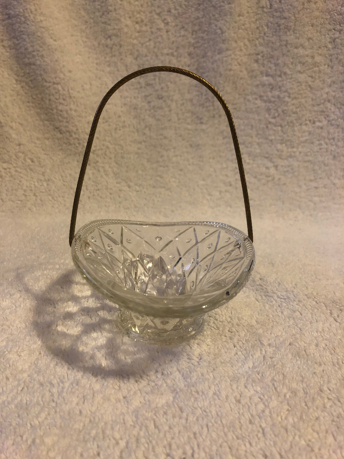 Avon Glass Basket Etsy