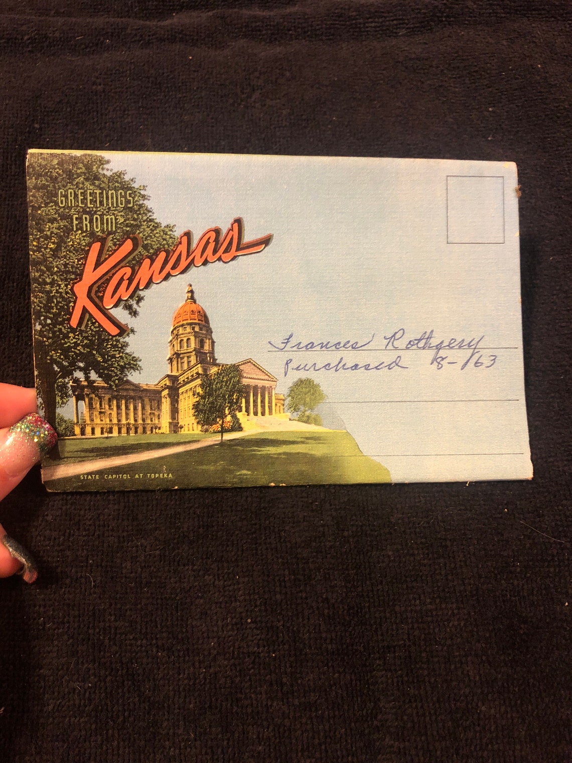 Kansas Postcard Book Etsy