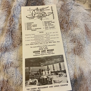 Legion Lake Resort Brochure - Etsy