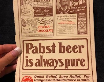 Vintage Advertisement Page
