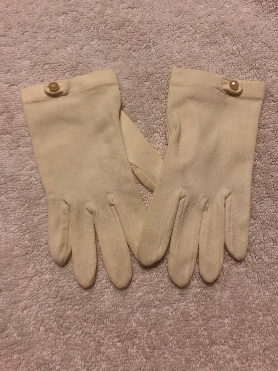 Children's Wrist White Gloves - image 1