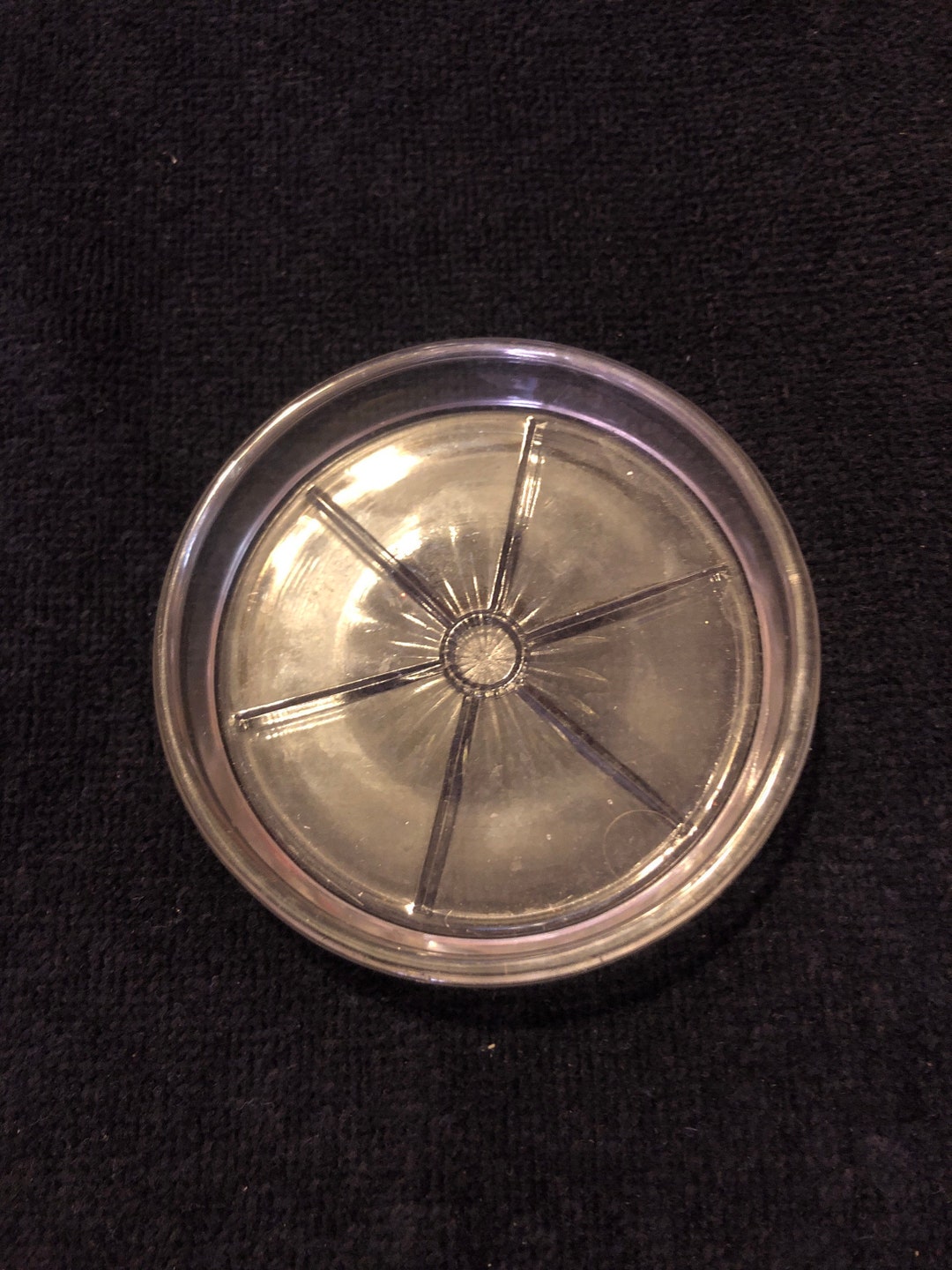 Vintage Glass Coaster Etsy