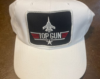 Vintage Top Gun Patch Trucker Hat