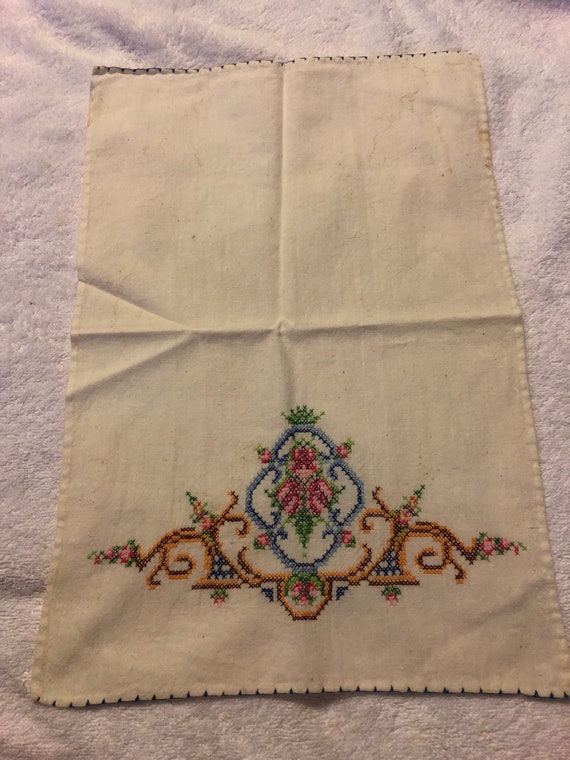 Cross Stitch Dresser Scarf Image 0