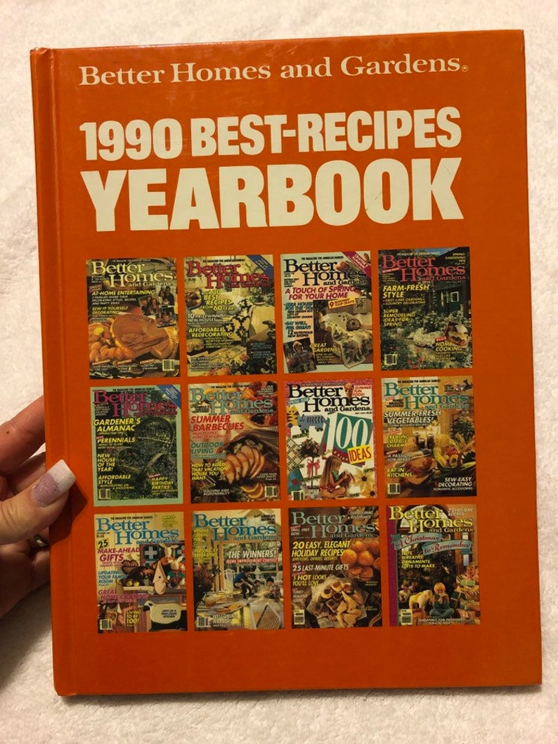 Better Homes and Gardens 1990 Best Recipes Yearbook Etsy