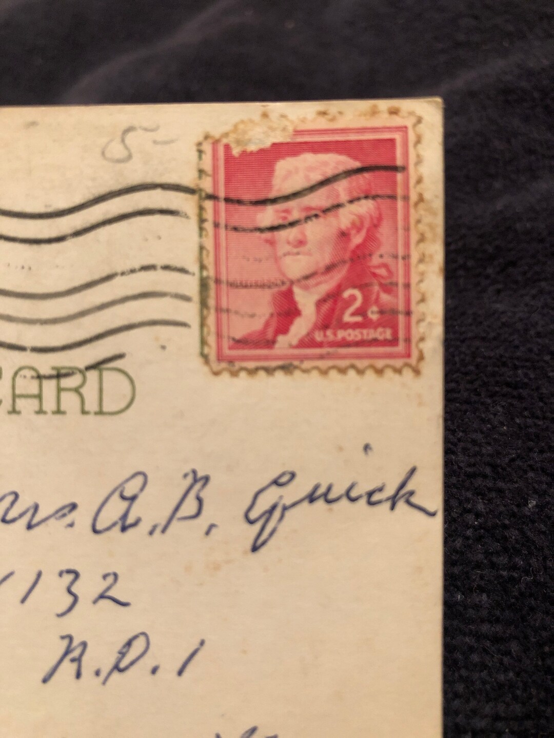 2 Cent Jefferson Stamp Etsy