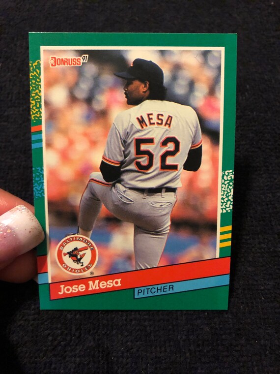 1991 Jose Mesa Baseball Card Etsy