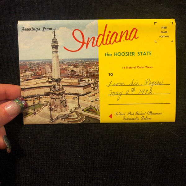 Indiana Postcard Etsy