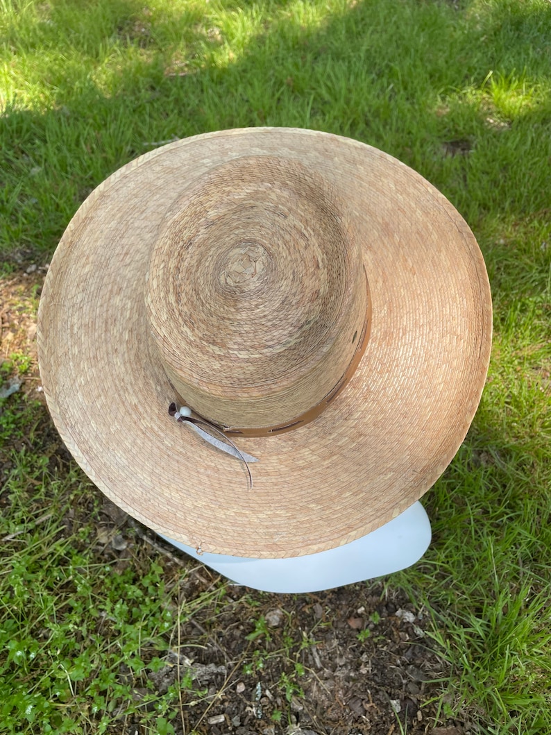 Vintage Straw Cowboy Hat Etsy