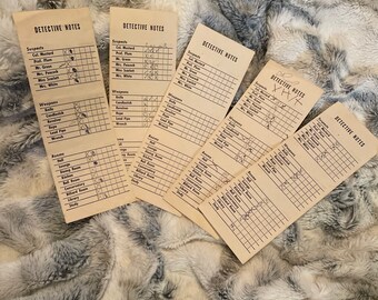 Clue Detective Notes - Etsy