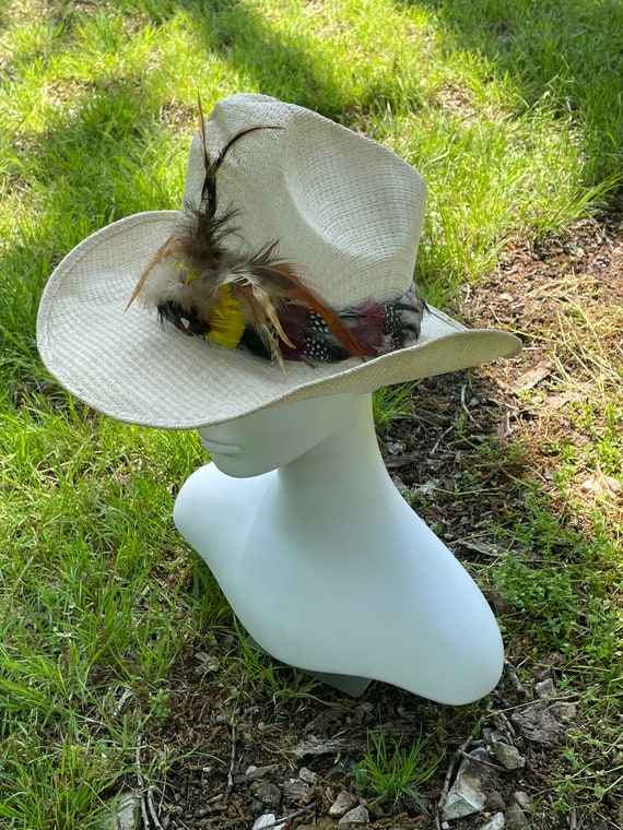 Vintage Straw Cowboy Hat - image 1